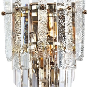 Настенный светильник Artelamp Nicoletta A1052AP-2GO цвет плафона/подвески Прозрачный, цвет арматуры Золото-1