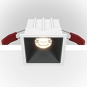 Встраиваемый светильник Maytoni Downlight Alfa LED DL043-01-10W4K-SQ-WB Белый Черный-1