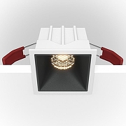 Встраиваемый светильник Maytoni Downlight Alfa LED DL043-01-10W4K-SQ-WB Белый Черный-2