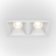 Встраиваемый светильник Maytoni Downlight Alfa LED DL043-02-10W3K-SQ-W цвет Белый-1