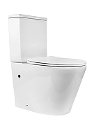 Унитаз-компакт Bond Oval F03-00 Белый с бачком и сиденьем Микролифт-6
