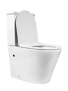 Унитаз-компакт Bond Oval F03-00 Белый с бачком и сиденьем Микролифт-8