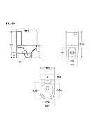 Унитаз-компакт Bond Oval F03-00 Белый с бачком и сиденьем Микролифт-17