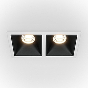 Встраиваемый светильник Maytoni Downlight Alfa LED DL043-02-10W3K-SQ-WB цвет Черный, Белый-1