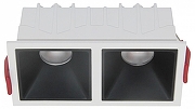 Встраиваемый светильник Maytoni Downlight Alfa LED DL043-02-10W4K-SQ-WB Белый Черный