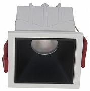 Встраиваемый светильник Maytoni Downlight Alfa LED DL043-01-10W3K-D-SQ-WB цвет Черный, Белый