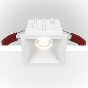 Встраиваемый светильник Maytoni Downlight Alfa LED DL043-01-10W3K-SQ-W цвет Белый-1