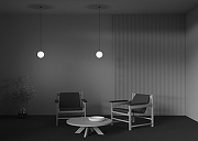 Подвесной светильник Maytoni Pendant Luna P039PL-5W3K-10INS-B цвет плафона/подвески Белый, цвет арматуры Черный-6