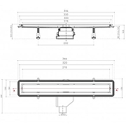 Душевой лоток Pestan Confluo Premium Line 300 13000289 с решеткой Хром-4