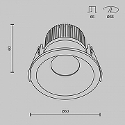 Встраиваемый светильник Maytoni Downlight Zoom DL034-01-06W3K-B Черный-7