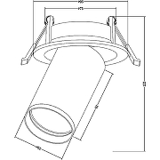 Потолочный светильник Maytoni Ceiling & Wall Focus S C048CL-U-1BS цвет плафона/подвески Серебро, цвет арматуры Черный-5