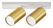 Потолочный светильник Maytoni Ceiling & Wall Focus S C051CL-U-2WMG цвет плафона/подвески Золото, цвет арматуры Белый