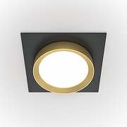 Встраиваемый светильник Maytoni Downlight Hoop DL086-GX53-SQ-BG Золото, Черный-2