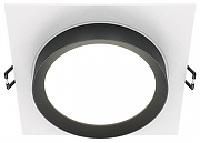 Встраиваемый светильник Maytoni Downlight Hoop DL086-GX53-SQ-WB Черный Белый