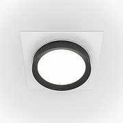 Встраиваемый светильник Maytoni Downlight Hoop DL086-GX53-SQ-WB Черный Белый-2