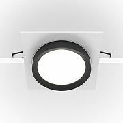 Встраиваемый светильник Maytoni Downlight Hoop DL086-GX53-SQ-WB Черный Белый-3