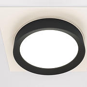 Встраиваемый светильник Maytoni Downlight Hoop DL086-GX53-SQ-WB Черный Белый-5