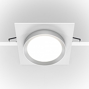 Встраиваемый светильник Maytoni Downlight Hoop DL086-GX53-SQ-WS цвет Белый, Серебро-3