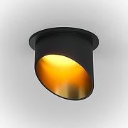 Встраиваемый светильник Maytoni Downlight Lipari DL044-01-GU10-B цвет плафона/подвески Черный, цвет арматуры Черный-1