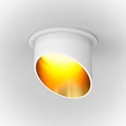 Встраиваемый светильник Maytoni Downlight Lipari DL044-01-GU10-W цвет плафона/подвески Белый, Золото, цвет арматуры Белый-1