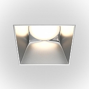 Встраиваемый светильник Maytoni Downlight Share DL051-01-GU10-SQ-WS цвет Серебро-2