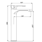 Смеситель для раковины Azario Viano AZ-15834551 Хром-1