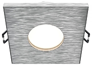 Встраиваемый светильник Maytoni Downlight Stark DL083-01-GU10-SQ-S цвет Серебро