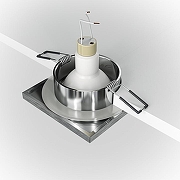 Встраиваемый светильник Maytoni Downlight Stark DL083-01-GU10-SQ-S цвет Серебро-3