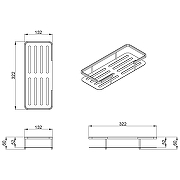 Полка корзина Azario AZ-835 Хром-1