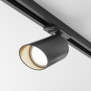 Трековый светильник Maytoni Single phase track system Unity Lipari TR087-1-GU10-B цвет плафона/подвески Черный, цвет арматуры Черный-1