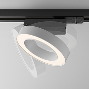 Трековый светильник Maytoni Single phase track system Unity Led Rim TR044-1-12W3K-W цвет плафона/подвески Белый, цвет арматуры Черный-3