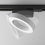 Трековый светильник Maytoni Single phase track system Unity Led Rim TR044-1-12W4K-W цвет плафона/подвески Белый, цвет арматуры Черный-1