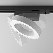 Трековый светильник Maytoni Single phase track system Unity Led Rim TR044-1-12W4K-W цвет плафона/подвески Белый, цвет арматуры Черный-3