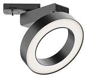 Трековый светильник Maytoni Single phase track system Unity Led Rim TR044-1-12W4K-B цвет плафона/подвески Черный, цвет арматуры Черный
