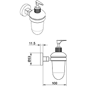 Дозатор для жидкого мыла Azario Nessy AZ-73112 Хром-1