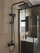 Душевая система Orange OneLife P01-912b Черная матовая-4