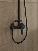 Душевая система Orange OneLife P01-912b Черная матовая-5