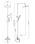 Душевая система Orange OneLife P01-912b Черная матовая-6
