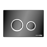 Кнопка смыва для инсталляции WasserKRAFT PB01 Черная глянцевая-1