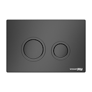 Кнопка смыва для инсталляции WasserKRAFT MB01 Черная матовая-1