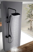 Душевая система Black&White Universe UK8300B 8300ВUK Черная матовая-6