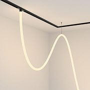 Трековый светильник Maytoni Magnetic track system Exility Tau TR101-2-100W3K-B цвет плафона/подвески Белый, цвет арматуры Черный-1