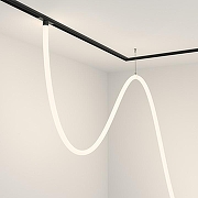 Трековый светильник Maytoni Magnetic track system Exility Tau TR101-2-100W4K-B цвет плафона/подвески Белый, цвет арматуры Черный-1