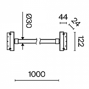 Трековый светильник Maytoni Magnetic track system Exility Tau TR101-2-20W3K-B цвет плафона/подвески Белый, цвет арматуры Черный-7