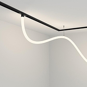Трековый светильник Maytoni Magnetic track system Exility Tau TR101-2-50W4K-B цвет плафона/подвески Белый, цвет арматуры Черный-1