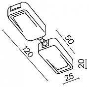 Коннектор питания прямой Maytoni Magnetic track system Radity Accessories for tracks Radity TRA084C-W-12 цвет арматуры Белый-6