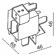 Коннектор угловой внутренний Maytoni Magnetic track system Radity Accessories for tracks Radity TRA084CT-12B цвет арматуры Черный-5