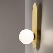 Настенный светильник Maytoni Bao MOD419WL-01G цвет плафона/подвески Белый, цвет арматуры Золото-3