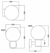 Настенный светильник Maytoni Bold O598WL-01B цвет плафона/подвески Белый, цвет арматуры Черный-6