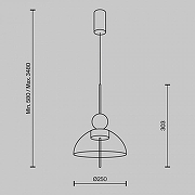 Подвесной светильник Maytoni Bangkok MOD185PL-L11B3K1 цвет черный-8